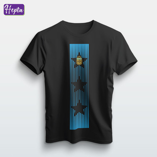 تیشرت مشکی طرح لوگوی آرژانتین