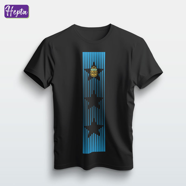 تیشرت مشکی طرح لوگوی آرژانتین