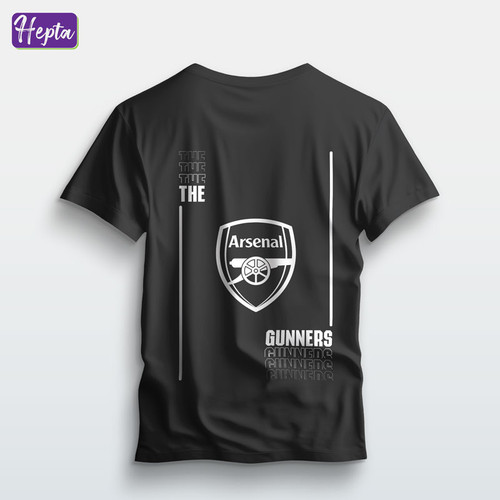تیشرت طرح ارسنال در رنگ مشکی