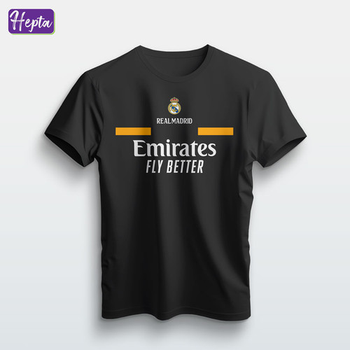 تیشرت مشکی طرح رئال مادرید
