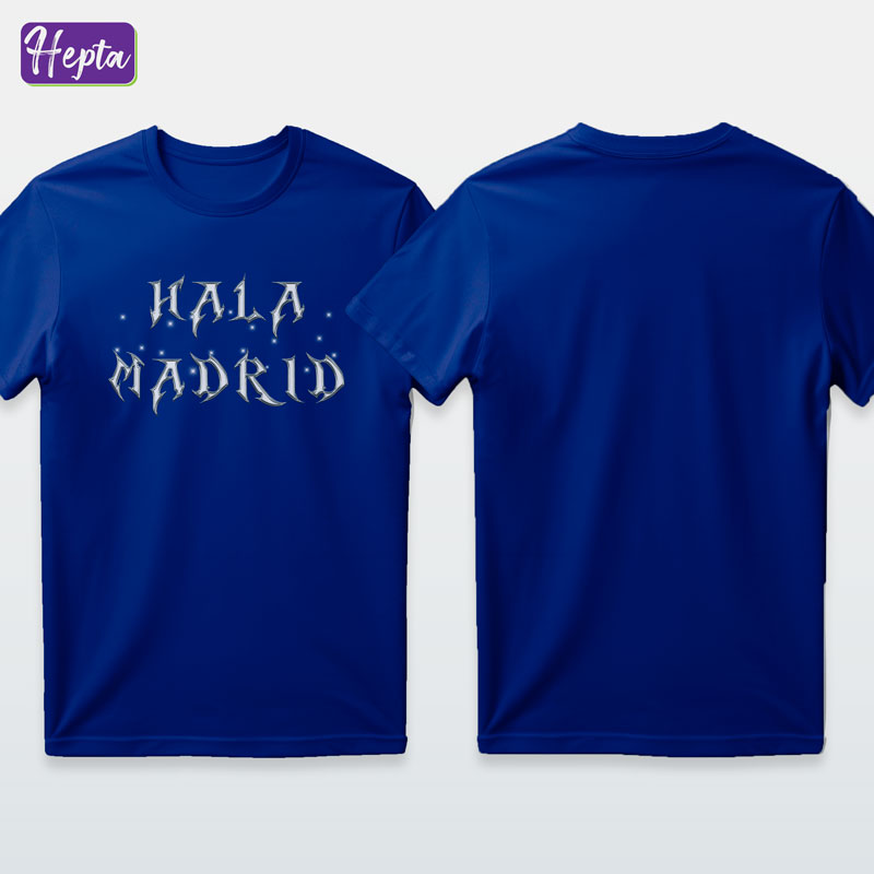 تیشرت آبی رئال