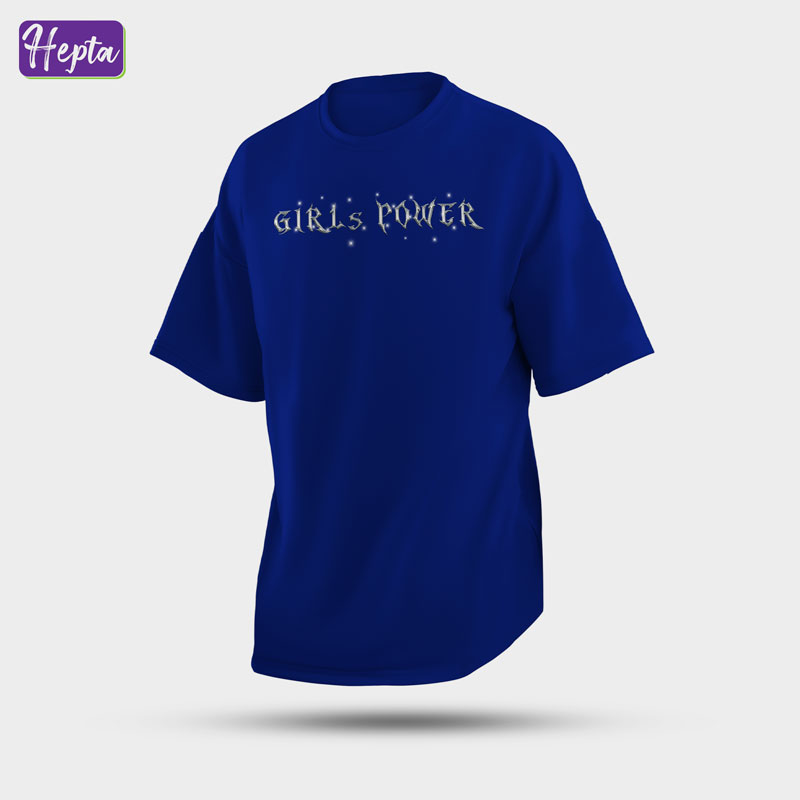 تیشرت آبی GIRLS POWER