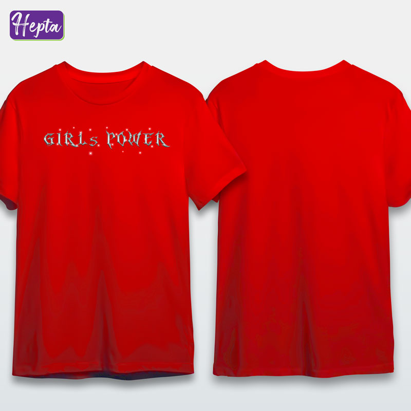 تیشرت قرمز GIRLS POWER