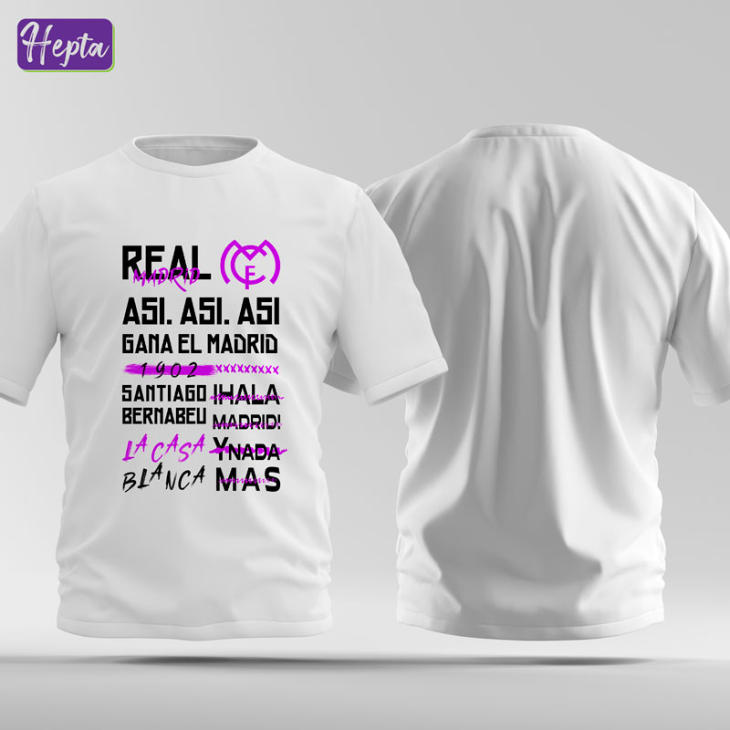 تیشرت سفید رئال
