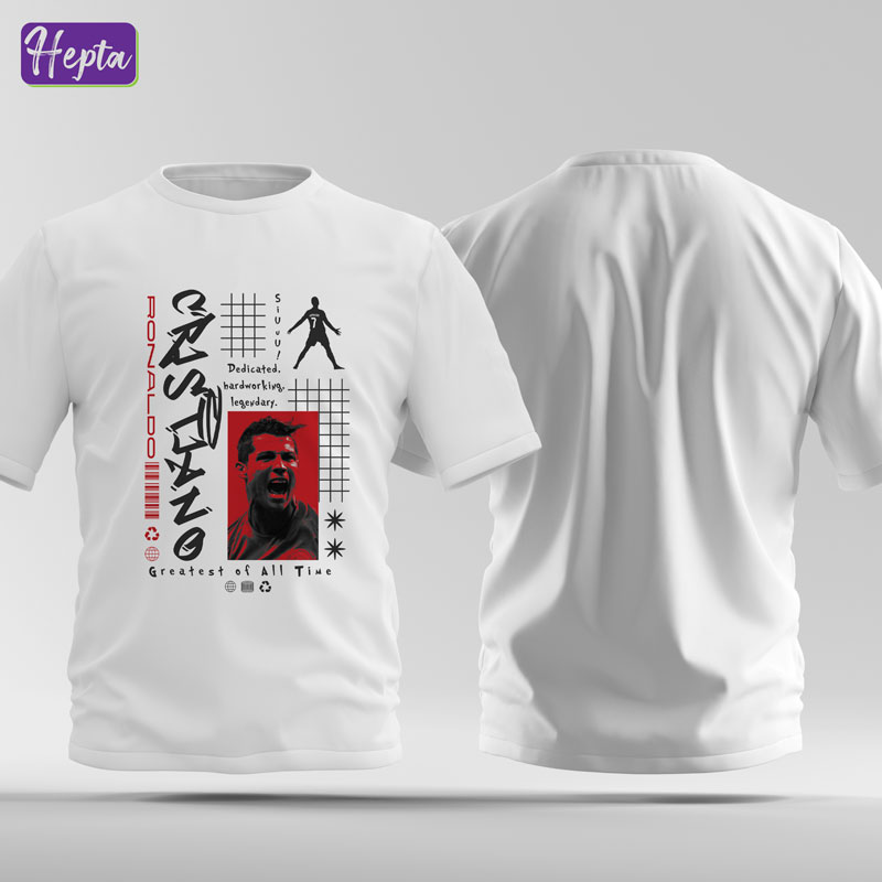 تیشرت سفید رونالدو