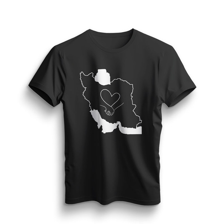 تیشرت مشکی ایران همدل