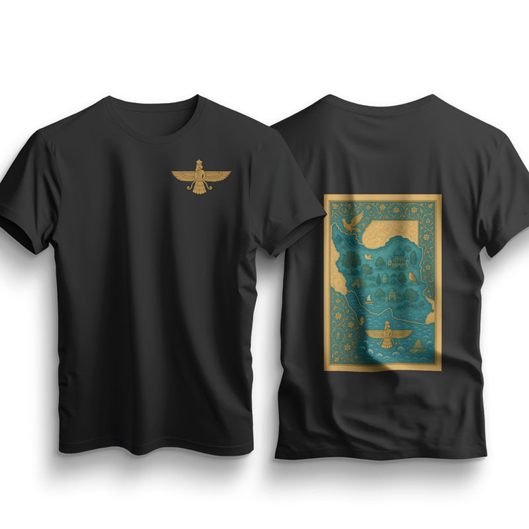 تیشرت مشکی سنتی ایران