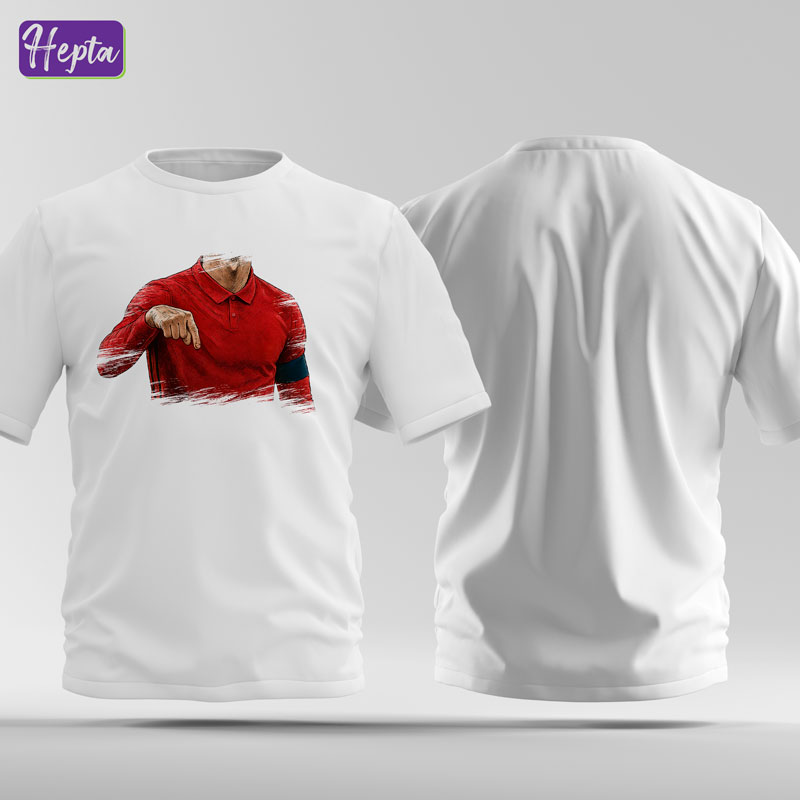 تیشرت سفید رونالدو