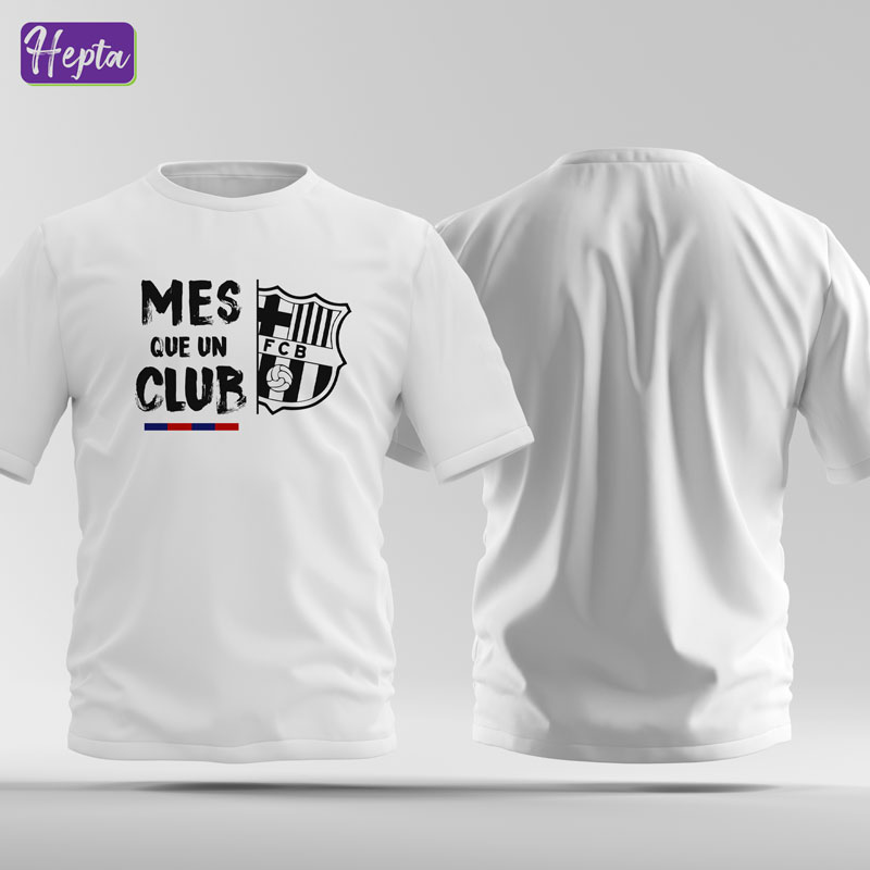 تیشرت سفید بارسلونا